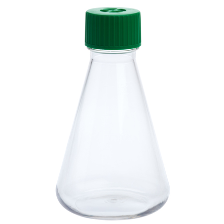 CELLTREAT Erlenmeyer Flask, Vent Cap, Plain Bottom, PETG, Sterile, 500mL 229809